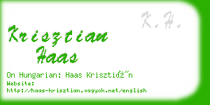 krisztian haas business card